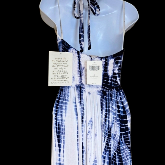 Boston Proper Indigo and White Maxi Skirt - Picture 2 of 4